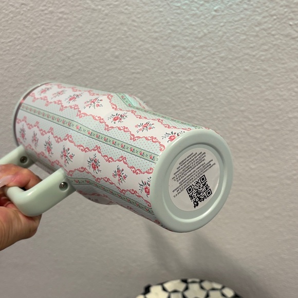 Floral Mint Travel Mug - Picture 5 of 5